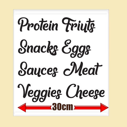 Refrigerator Organization Decals - Vinyl Home Decor Stickers