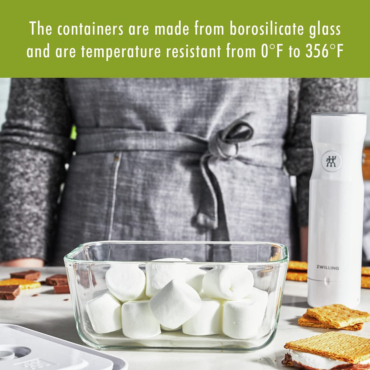 Large Airtight Glass Food Storage Container for Meal Prep and Freshness Preservation