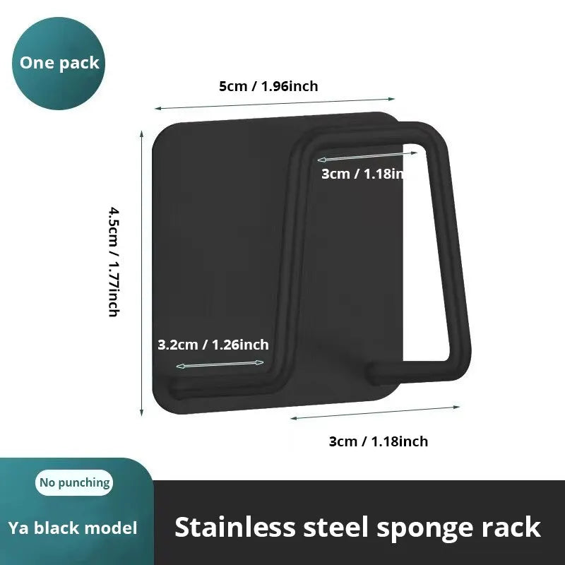 Stainless Steel Sink Sponge Rack for Efficient Drainage of Steel Wire Balls and Sponges