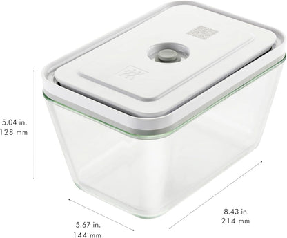 Large Airtight Glass Food Storage Container for Meal Prep and Freshness Preservation
